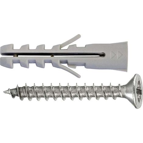 Tasselli universali nylon + viti T.P.S. - Diam. 6 x 30 - 20 pz.