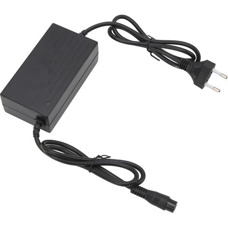 Chargeur universel pour batterie de vélo électrique 29,4 V 1,6 A, compatible avec les batteries lithium-ion de vélos électriques et scooters électriques (UE 100-240 V), avec connecteur aviation. (1/5)