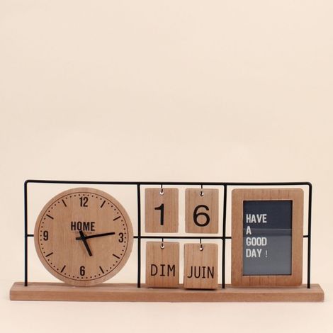 Horloge ephéméride 56x21cm (1/5)