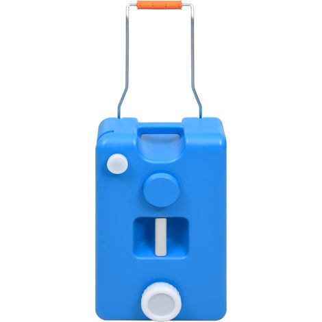 Réservoir d'eau sur roues pour camping 25 L Bleu