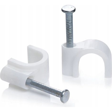 Conotech Supporti per cavi flop da 7 mm, bianchi, 100 pezzi (1/3)