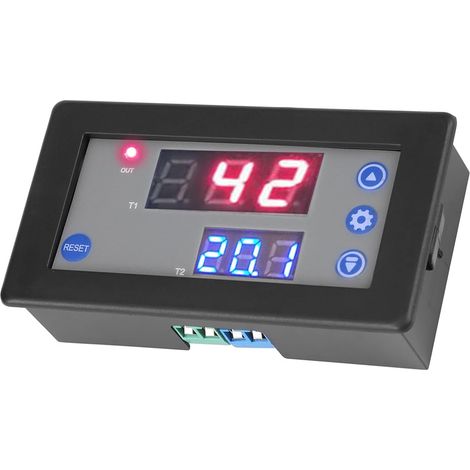 Module relais temporisé 12 V, minuterie cyclique, double (1/5)