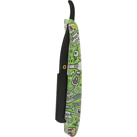 Porte-rasoir manuel en acrylique de style ancien, porte-rasoir de coiffure, porte-rasoir pour le rasage du visage et la taille de la barbe chez le barbier (1/5)