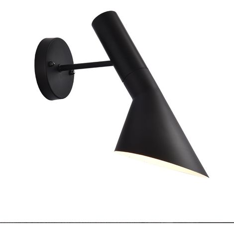 Applique murale lampe de lecture noir orientable moderne élégant design nordique pour chambre e27 (1/5)