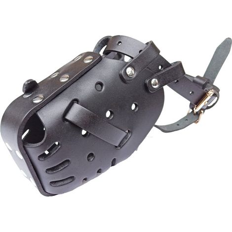BEBUSINGOTO Cuir Fait Àberger Allemand Doberman Muselières Défense Muselières Pour Animaux De Compagnie Chiens Taille Moyenne Et Grande Masques Anti-Morsure (1/3)