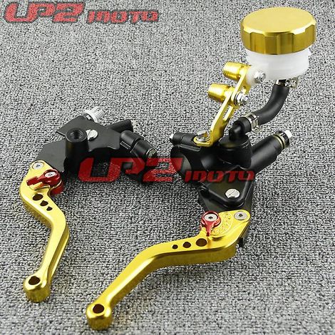 Convient pour Kawasaki Ninja 250 300 Z250ZXR250ZXR400ZXR600, pompe de frein modifiée, cylindre supérieur de frein (doré) (1/5)