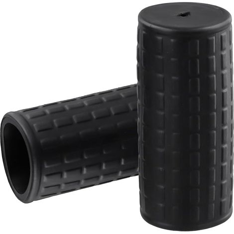 2 pièces de poignées de remplacement en caoutchouc pour brouette, diamètre intérieur 40 mm, poignée de brouette en caoutchouc antidérapante, poignées de vélo pour vélo, fauteuil roulant, Noir (122 x (1/5)