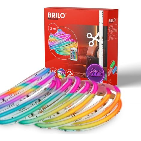 Tira led Cob RGB 3 metros 24w con control remoto