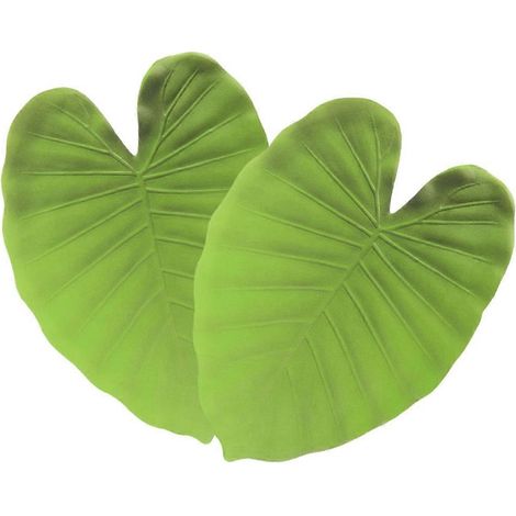 Sets de table artificiels en feuilles de Monstera vertes (4 pièces) pour une fête d'été (1/5)
