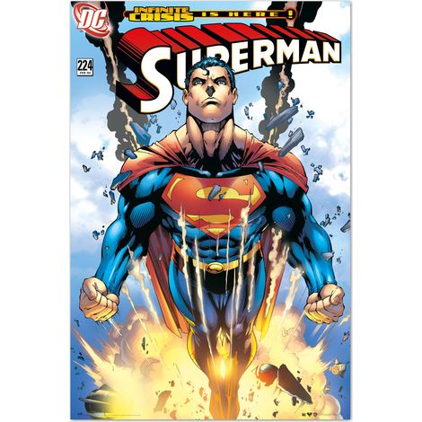 Poster dc comics superman infinite crisis ist da
