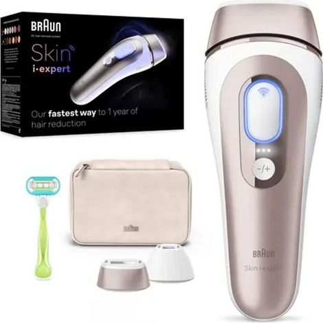 Braun - Depiladora IPL Skin i-expert Pro PL7147, oro 7500435215183