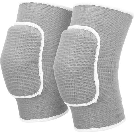 2 coussinets de genoux protecteurs épais en mousse, genouillères pour danse, yoga, gymnastique, gris (1/5)