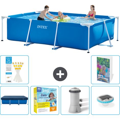 Rechteckiger Frame Pool - 300x200x75 cm - 7-teilig S4