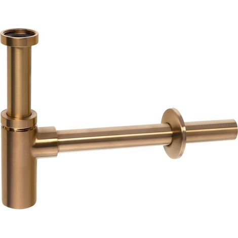Siphon de lavabo 5/4", bonde 32mm, rond, cuivre mat (1/2)
