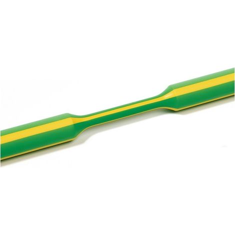 Guaina Termorestringente senza Colla diametro 4,5mm 2:1 Giallo/Verde