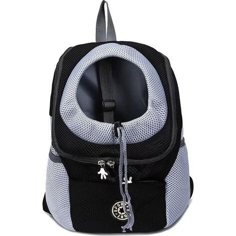 Sac à dos pour chien – Transporteur léger et respirant – Sangle réglable – Pour animaux jusqu'à 3 kg – Idéal pour randonnée et voyages (1/5)