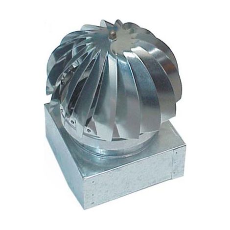 Ventolino girevole base quadra zincato cm 37x37 Zincogroup