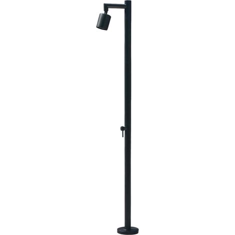 Eichenwald Modell 70 Gartendusche mit Heizband Frosto in Schwarz