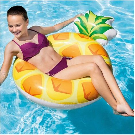 Gilet De Sauvetage Gonflable Ananas Donut 117 X 86 Cm Mer Piscine Plage