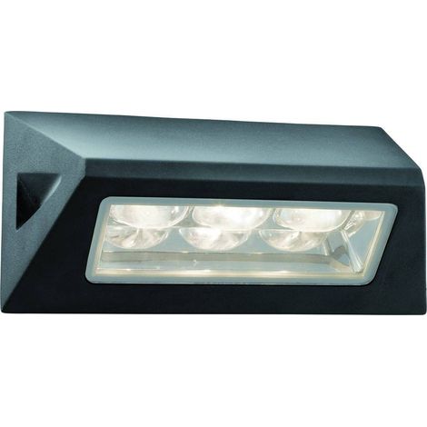 Searchlight Outdoor - Applique murale d'extérieur à 3 ampoules LED noir IP44