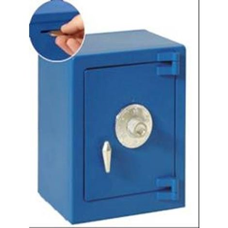 HUCHA CAJA FUERTE AZUL