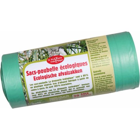 Rouleau de 10 sacs poubelle éco - 30 L