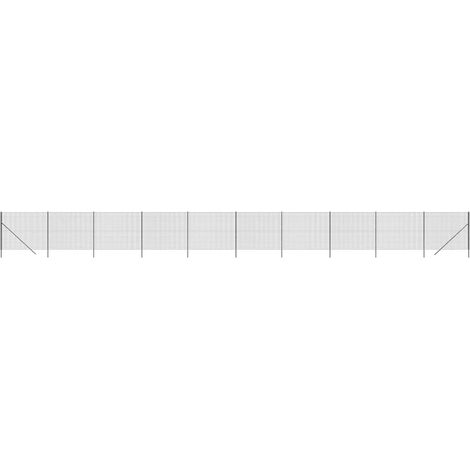 Clôture en treillis métallique anthracite 2x25m acier galvanisé (1/5)
