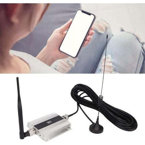 Amplificateur signal téléphone 5G/4G LTE Antenne répéteur avec amélioration voix/données Prise UE Stable et puissant Utilisateurs en zones à faible signal (1/4)