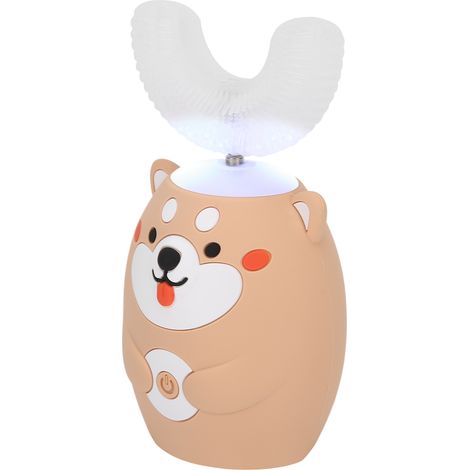 Brosse à dents électrique intelligente pour enfants, USB rechargeable, silicone U, hygiène bucco-dentaire, kit enfant 3 couleurs (1/5)