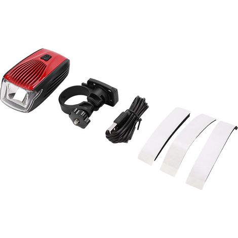 Feu avant vélo LED rechargeable USB IPX5 étanche lumineux rouge vélo cyclisme phare avant (1/5)