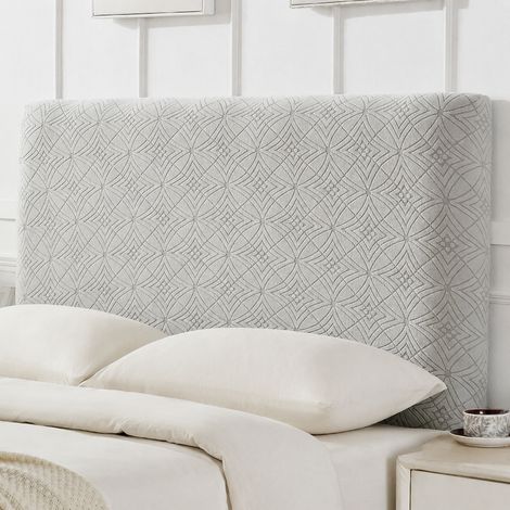 Housse de tête de lit élastique jacquard gris lin 2,2 m 2.2 2.1-2 4 réf 25 × 20 × 5 cm 750 g – Livraison gratuite