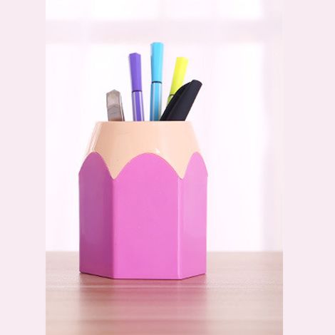 Porte-stylo multifonction organisateur bureau ABS 8.5x6.5x10.5cm crayons colorés - Mano (1/5)