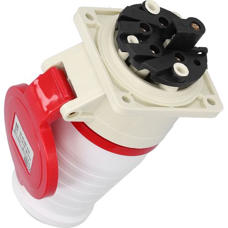 Connecteur industriel circulaire 16A 380V-415V, prise femelle 2 pièces, alimentation électrique durable pour usage professionnel, agriculture et industrie (1/5)