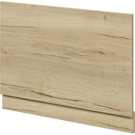 Autumn Oak MDF 750mm End Bath Panel with Plinth (1/4)