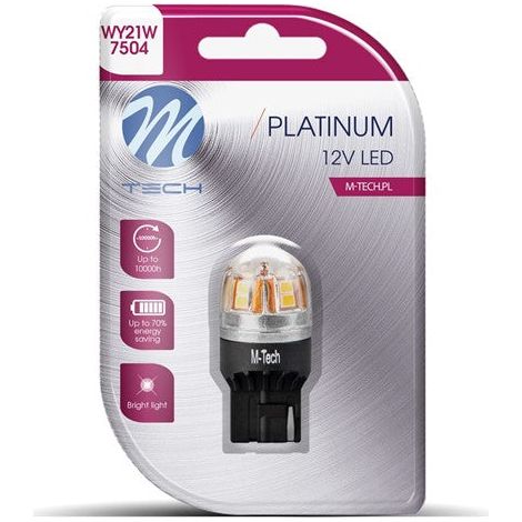 AMPOULE LED X 1 - T20 W21W, 12-24V 15X2835SMD, CANBUS, ORANGE (LB828Y-01B PLATINUM)