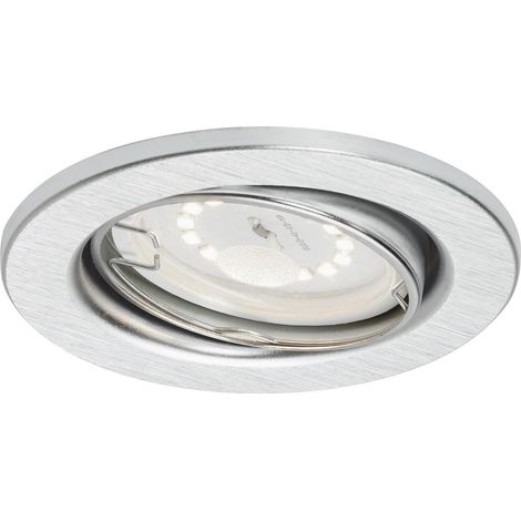 LED Einbaul. 3er Set alu Metall, 3xGU10 5W dimmbar