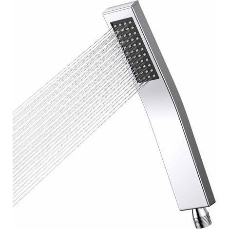 Pommeau de douche haute pression - Économe en eau - En acier inoxydable 304 - Buse en silicone autonettoyante - Simple (1/5)