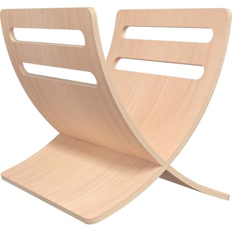 Maison Exclusive - Porte-revue en bois sur pied naturel (1/5)