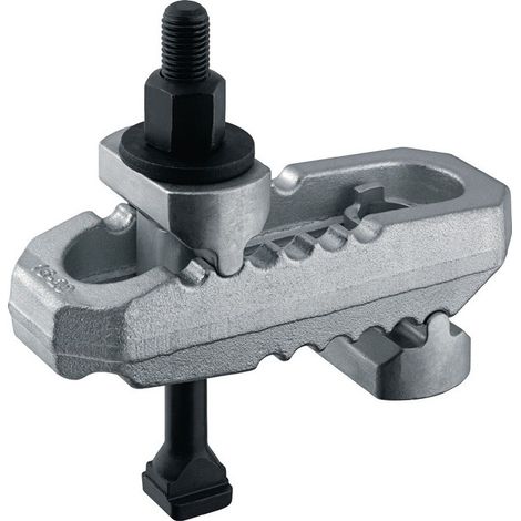 Garra de sujeción 6312VT cocodrilo para ranura en T 28 mm altura de sujeción 0-100 mm M24x28x250mm AMF