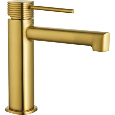 Monomando lavabo Firenze oro cepillado [ IMEX® ] (1/2)