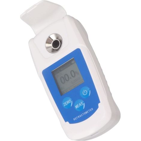 Réfractomètre Brix numérique 0-55% – Haute précision avec calibrage automatique – Affichage rétroéclairé HD – Pour mesurer la teneur en sucre des boissons (1/5)
