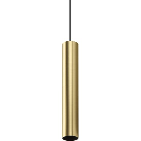 Ideal Lux Sospensione Look 1 luce GU10 ottone alluminio vetro