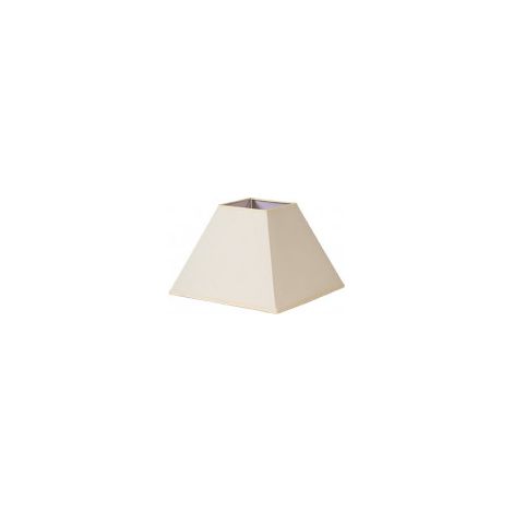 Paralume Piramide Mezzo E27 beige 15dx8dx11h Tessuto Popelin