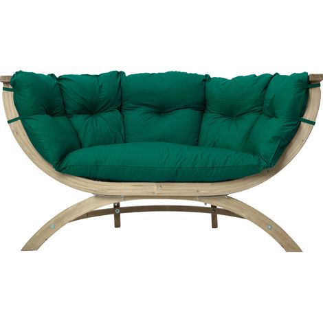 AMAZONAS Loungesofa Siena Due Verde inkl. Sitzkissen ca. 171,5 x 94 x 67 cm für Haus und Garten