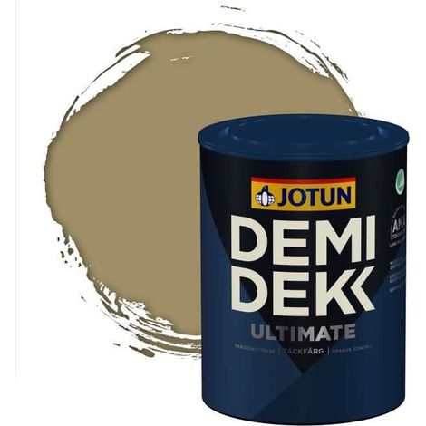 Peinture Bois - DEMI DEKK ULTIMATE - Lasure Opaque Satinée - Jaune Olive - 0,75L (1/2)