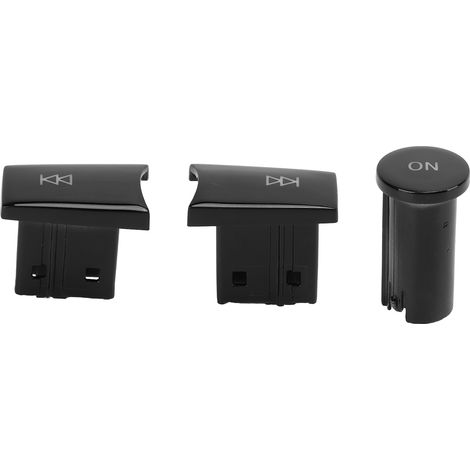 Ersatz-Lautstärkeregler-Set für Mercedes-Benz C-Klasse 2007-2009 Autoradio (glänzend schwarz) (1/5)