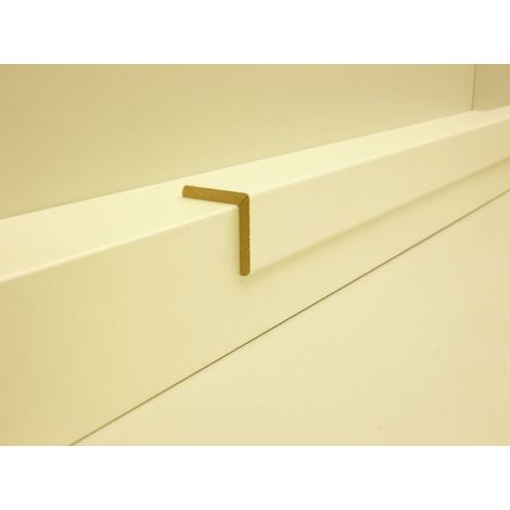 B.S. Bauprogramm Winkelleiste 260 cm 28 x 28 mm Weiß hochglanz Leisten