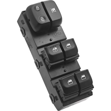 Interrupteur de lève-vitre 93571-G6000, compatible avec les modèles Hyundai et Kia Picanto 2018-2023, commande la montée et la descente des vitres électriques, le côté conducteur permettant de contrôl (1/4)