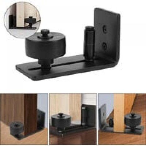 Binario di guida per porte scorrevoli in legno – sistema 8 in 1 regolabile a pavimento e a parete, compatibile con porte scorrevoli a scomparsa