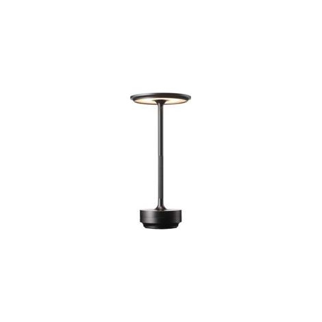 Semplice lampada da scrivania ricaricabile, ideale per bar/ristoranti, dimmerabile, dall'atmosfera retrò, portatile, con sensore touch, USB, 1 pezzo (nero opaco) - Crezuo